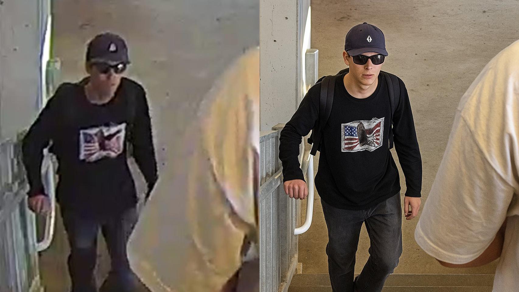 Ejemplo de una foto mejorada con IA en un fotomontaje junto a la foto original.