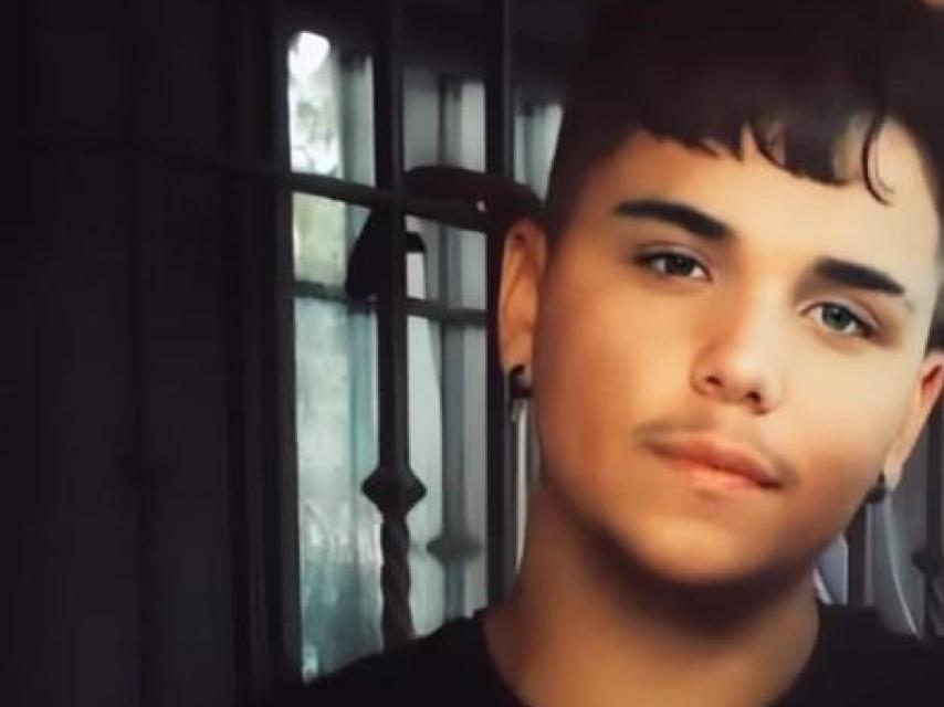 Rafa, el hijo de Miguel Ángel Cabrera, en una imagen de las redes.