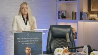 La viuda de Kirk convierte su dolor en un "grito de batalla": "No tenéis idea de lo que habéis desatado en este país"
