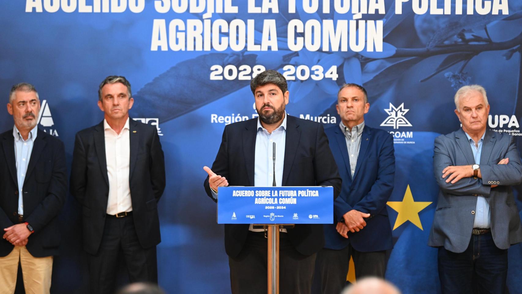 Miras firma un manifiesto agro para exponer a Europa sus prioridades en la PAC:  El futuro del campo está en juego 