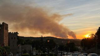 El incendio de Polán (Toledo) se estabiliza y desciende a Nivel 0 tras una noche de intenso trabajo