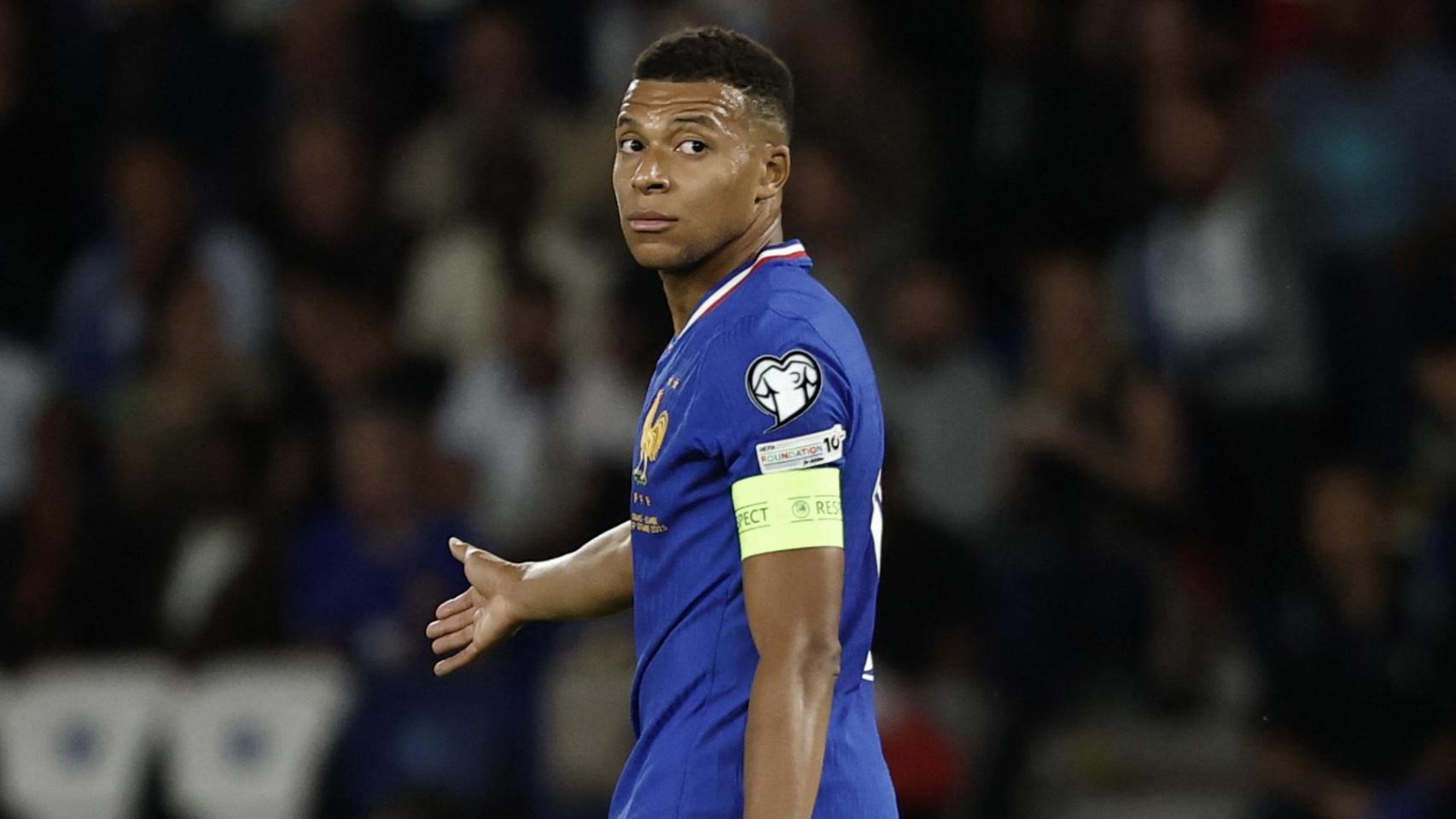 Kylian Mbappé, durante un partido con Francia.