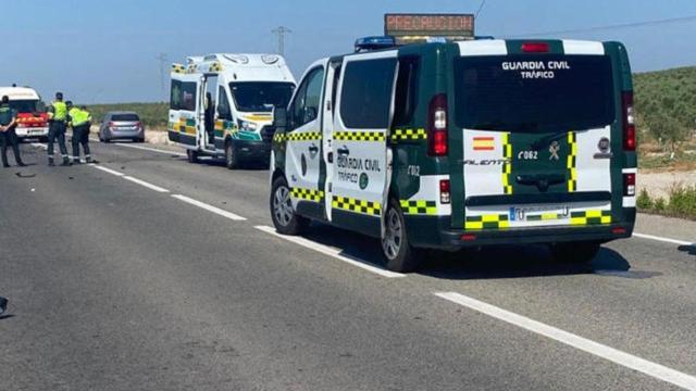 Imagen de archivo de un furgón de la Guardia Civil de Tráfico.