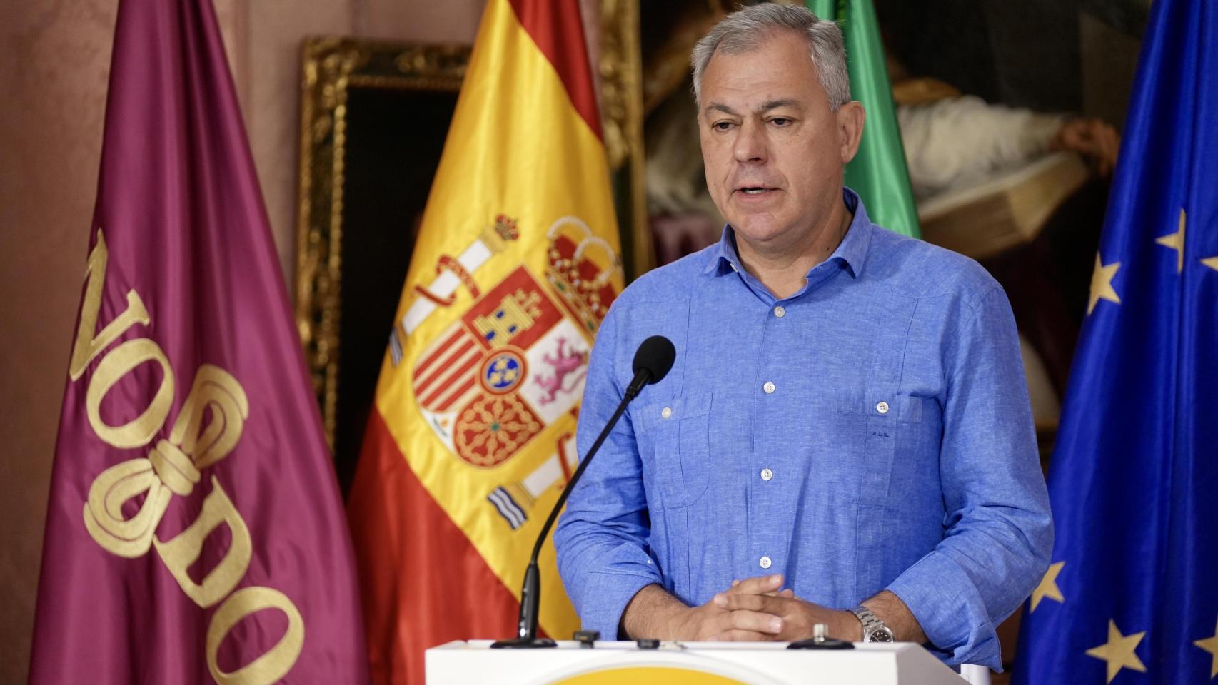 El alcalde de Sevilla, José Luis Sanz.