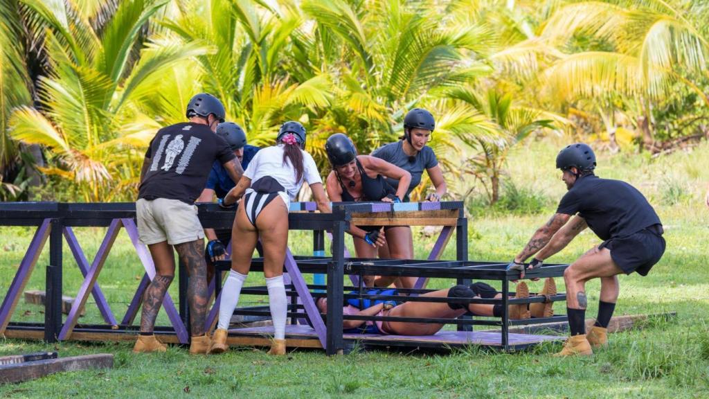Los 'Supervivientes: All Stars', durante una prueba el pasado jueves.