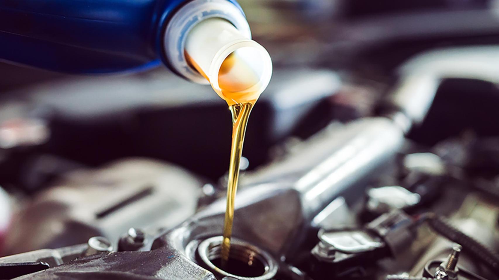 Imagen de aceite de un motor.