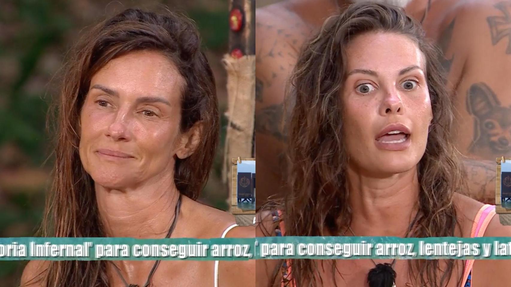 Elena Rodríguez y Jessica Bueno en 'Supervivientes All Stars'.