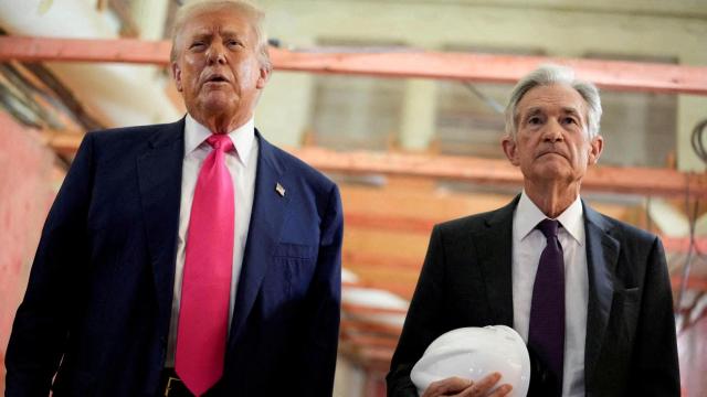 El presidente de EEUU, Donald Trump, y el presidente de la Fed, Jerome Powell.