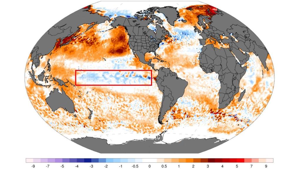 El enfriamiento anómalo de las aguas del Pacífico Ecuatorial que caracteriza a La Niña ya aparece en los modelos