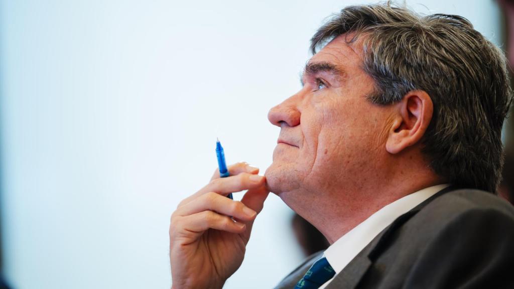 El gobernador del Banco de España, José Luis Escrivá, durante la quinta Conferencia de Estabilidad Financiera, en la sede del Banco de España.