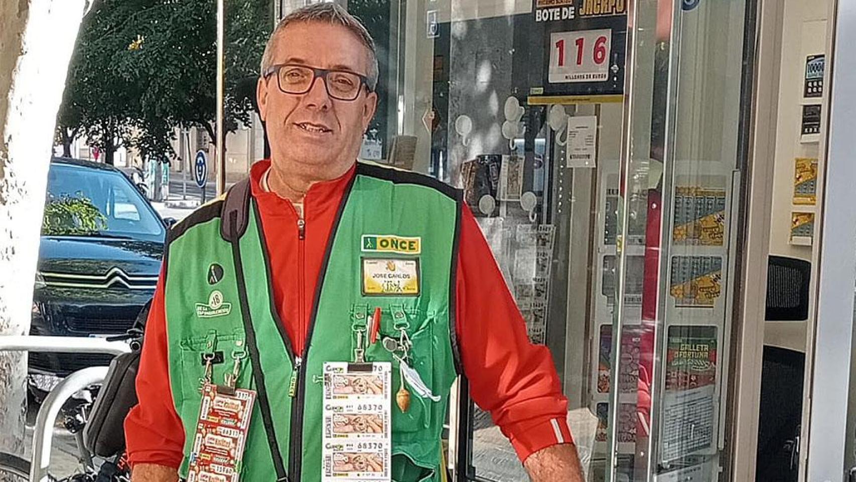 José Carlos, vendedor que ha repartido suerte en Salamanca