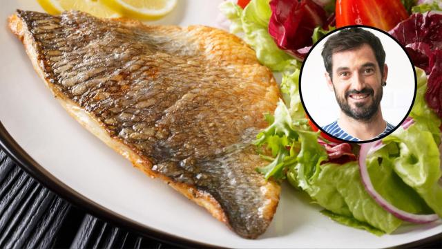 Una lubina y Joseba Arguiñano.