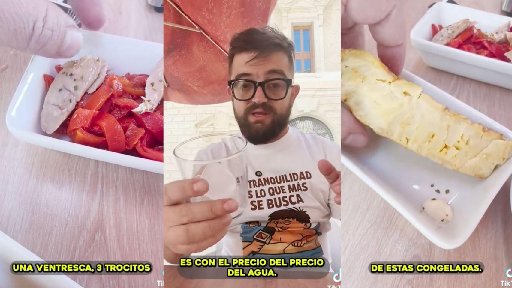 Montaje de un vídeo de Cocituber sobre su experiencia comiendo en Císter Catorce