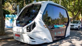 Así es el primer autobús sin conductor que recorre Madrid: con capacidad para solo 12 personas y a 15 km/h