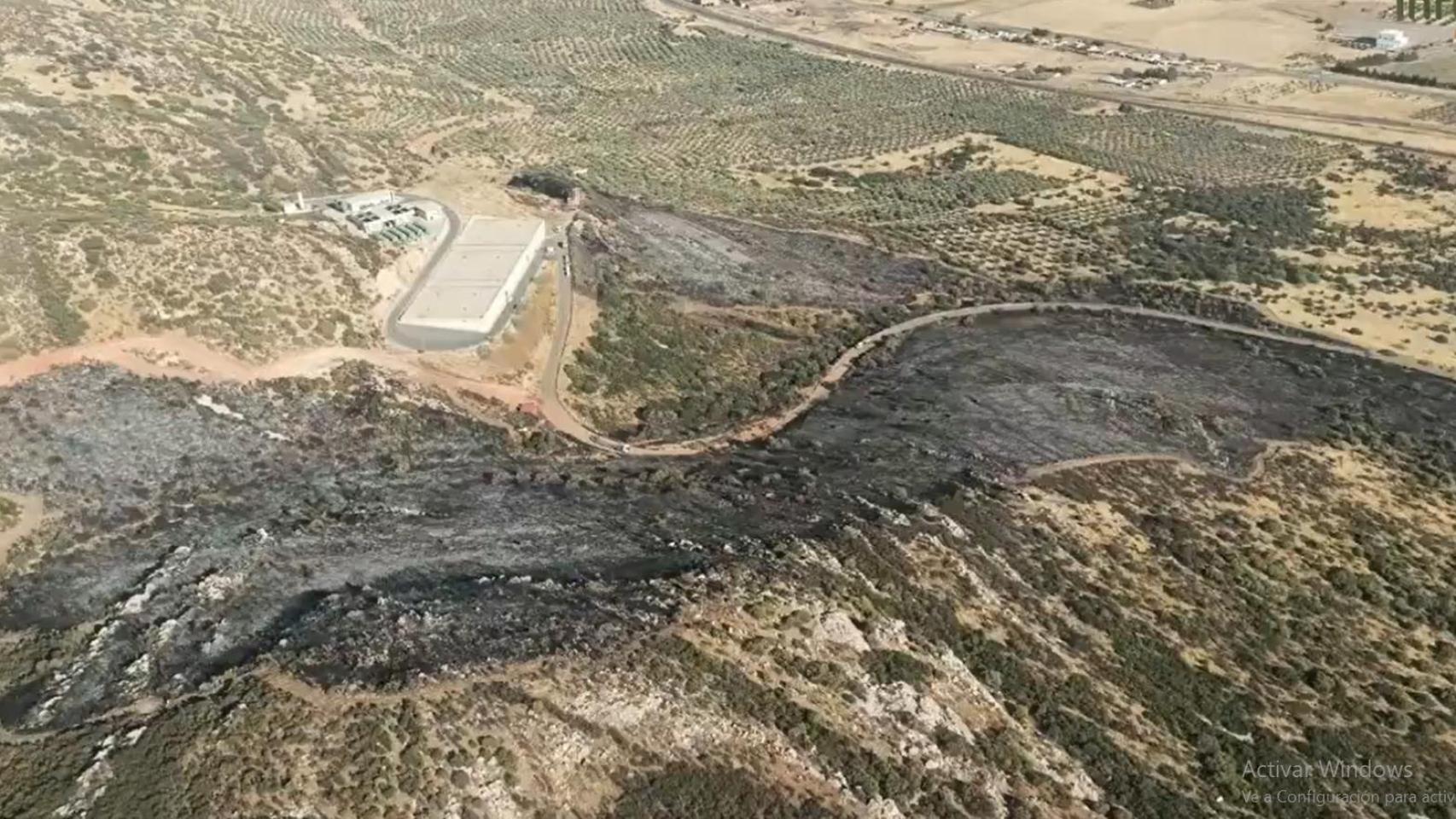 Situación actual del incendio de Puertollano (Ciudad Real)