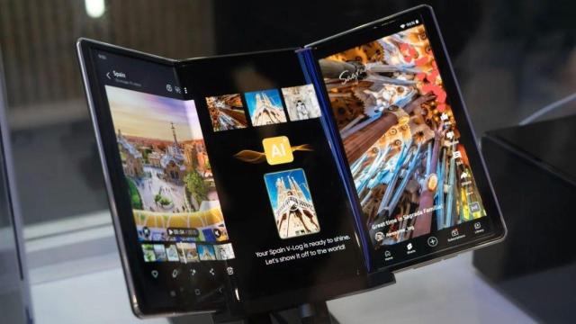 Concepto de Samsung de pantalla triple