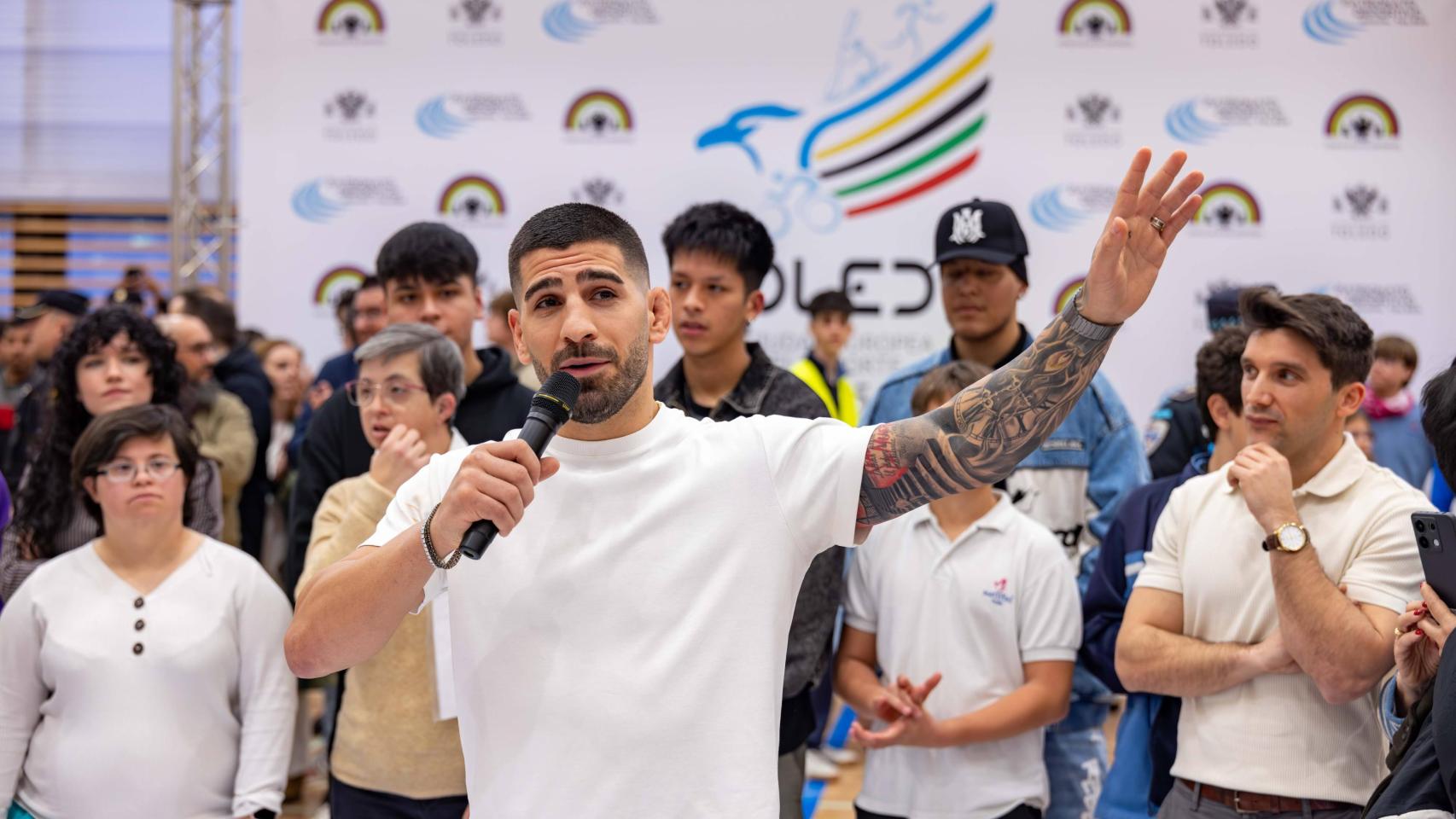 Ilia Topuria en su última visita a Toledo.