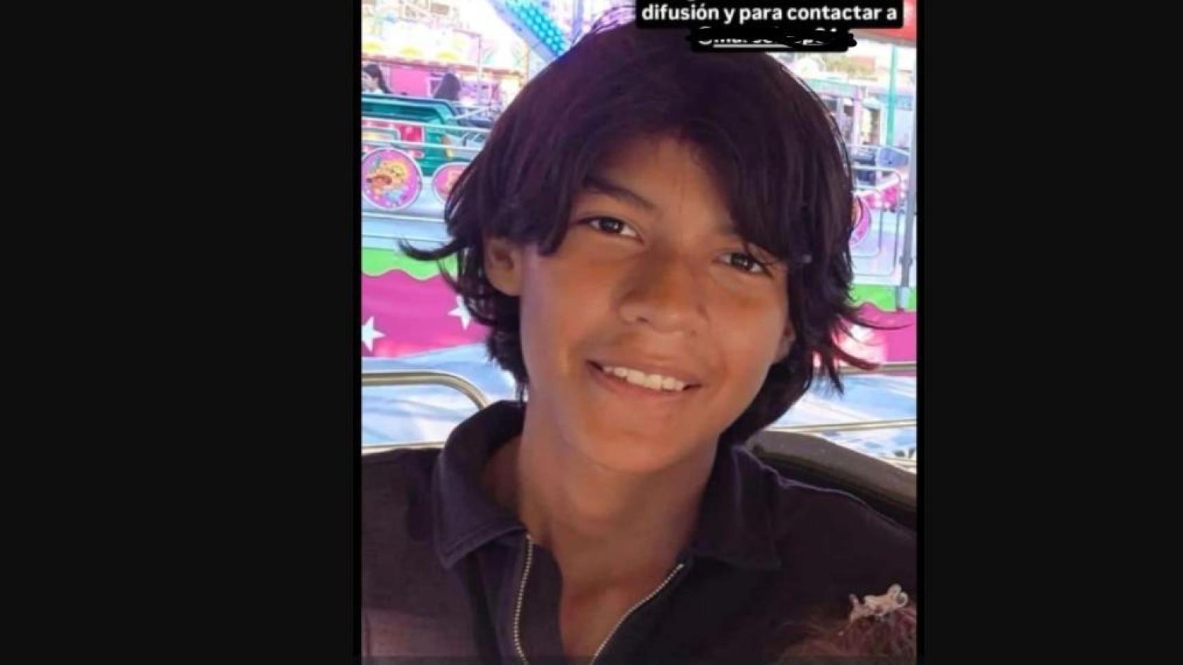 Marc, un adolescente de 14 años desaparecido desde el lunes camino al instituto.