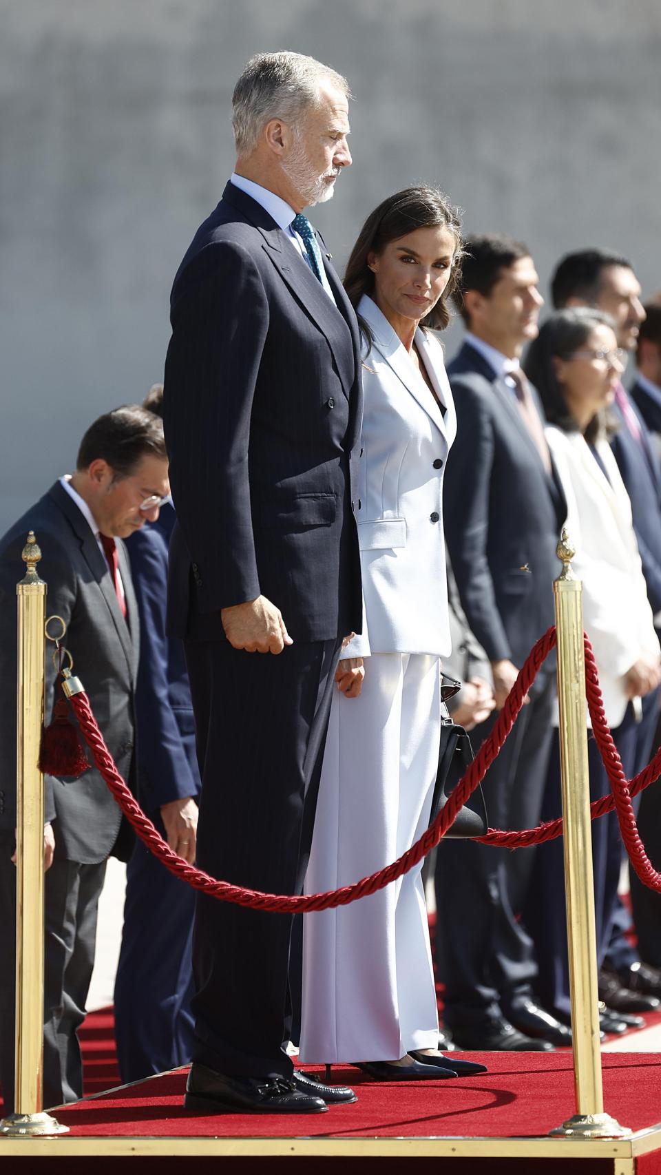 Los reyes de España, este martes 16 de septiembre, antes de irse a El Cairo.