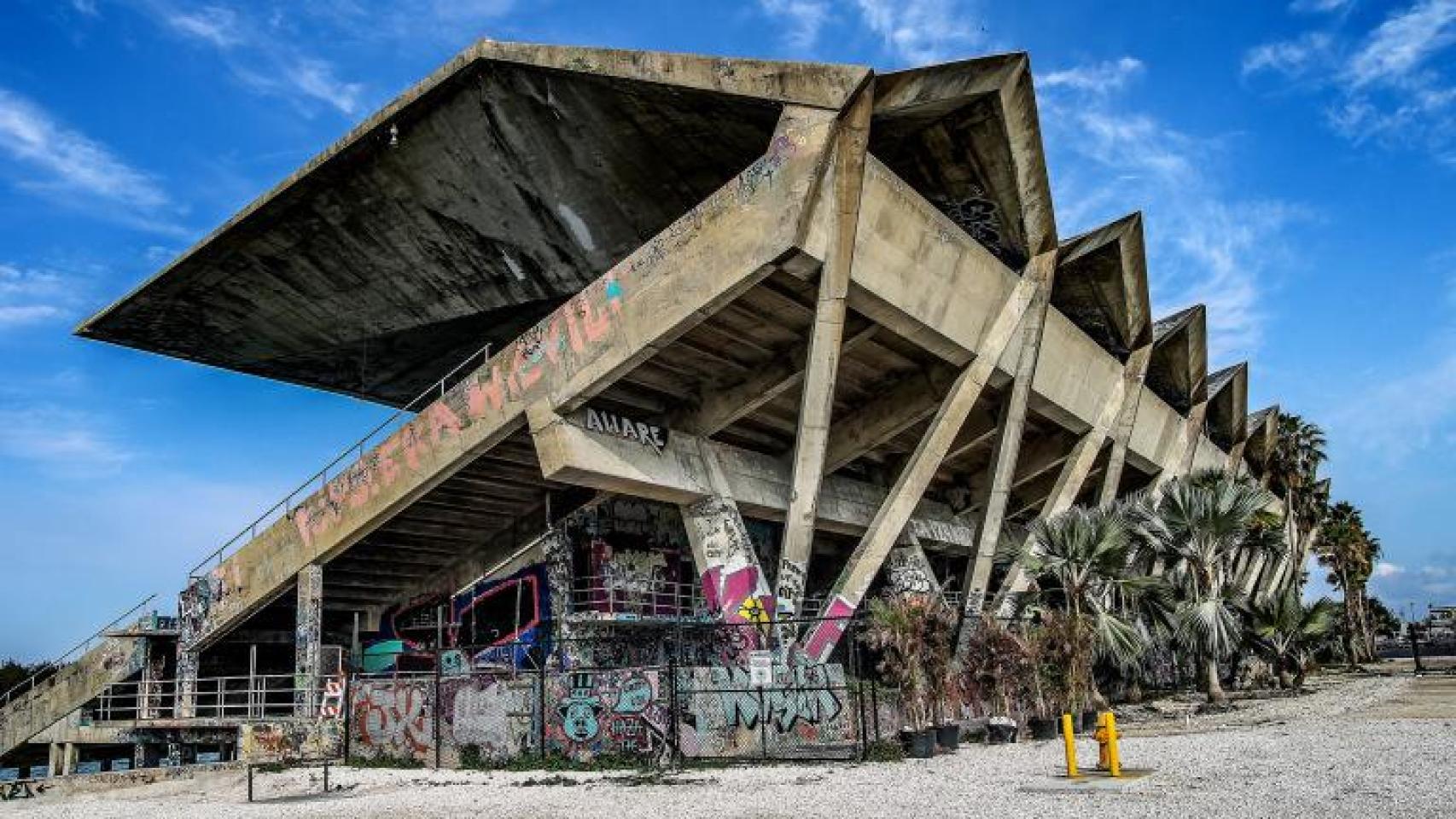 Miami Marine Stadium en Virginia Key.
