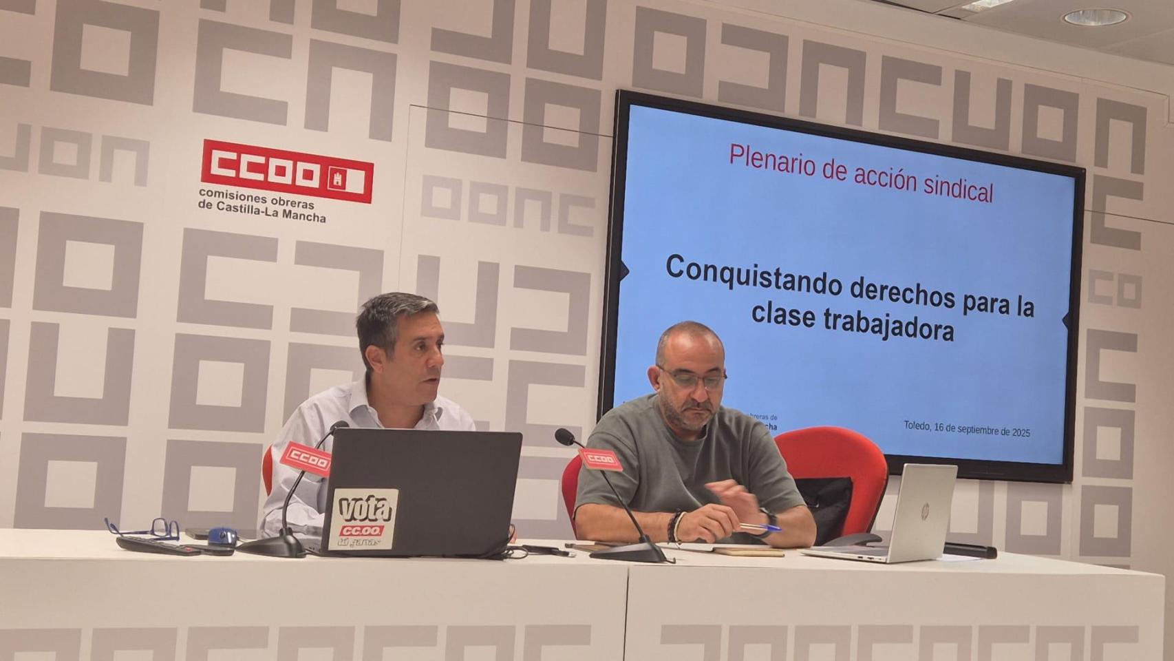 Javier Ortega y Javier Pacheco. Foto: CCOO.