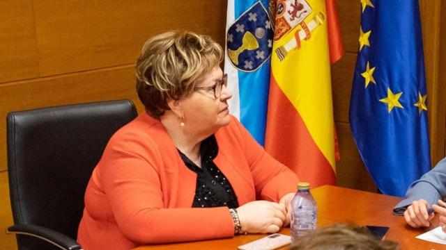 La alcaldesa de Lousame, Teresa Villaverde.