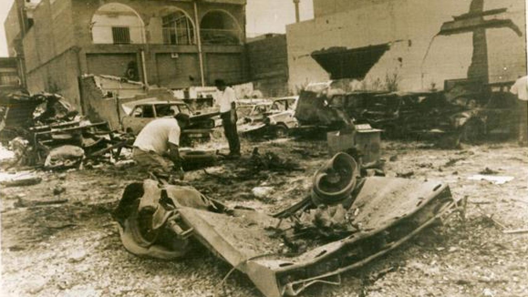 Fotogafía del atentado del 16 de septiembre de 1991.
