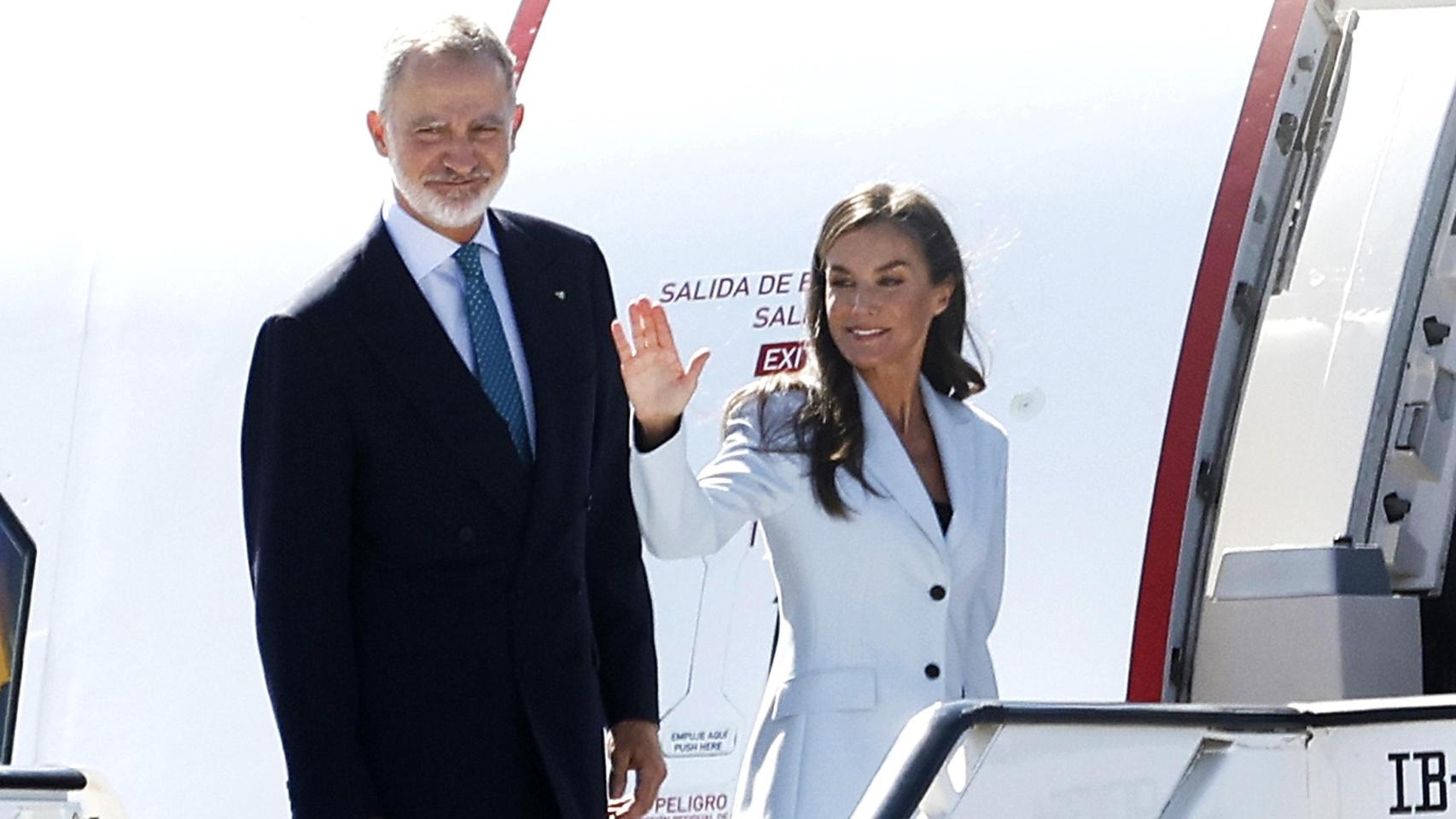 Los Reyes, en el aeropuerto.