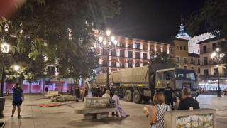 ¿Por qué varios camiones militares han tomado este martes por la noche la plaza de Zocodover en Toledo?