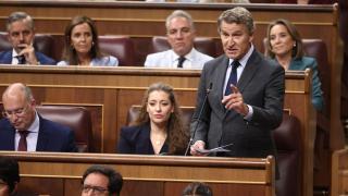 Feijóo a Sánchez: "Por seguir en el poder, todo el mundo sabe que usted pactaría hasta con el señor Netanyahu"