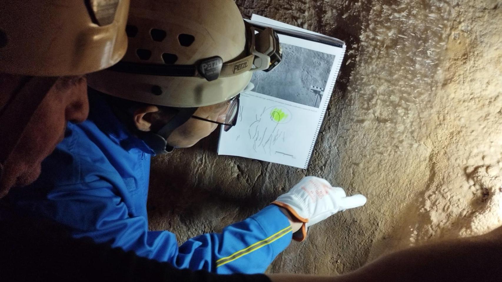 Imagen del interior de las cuevas.