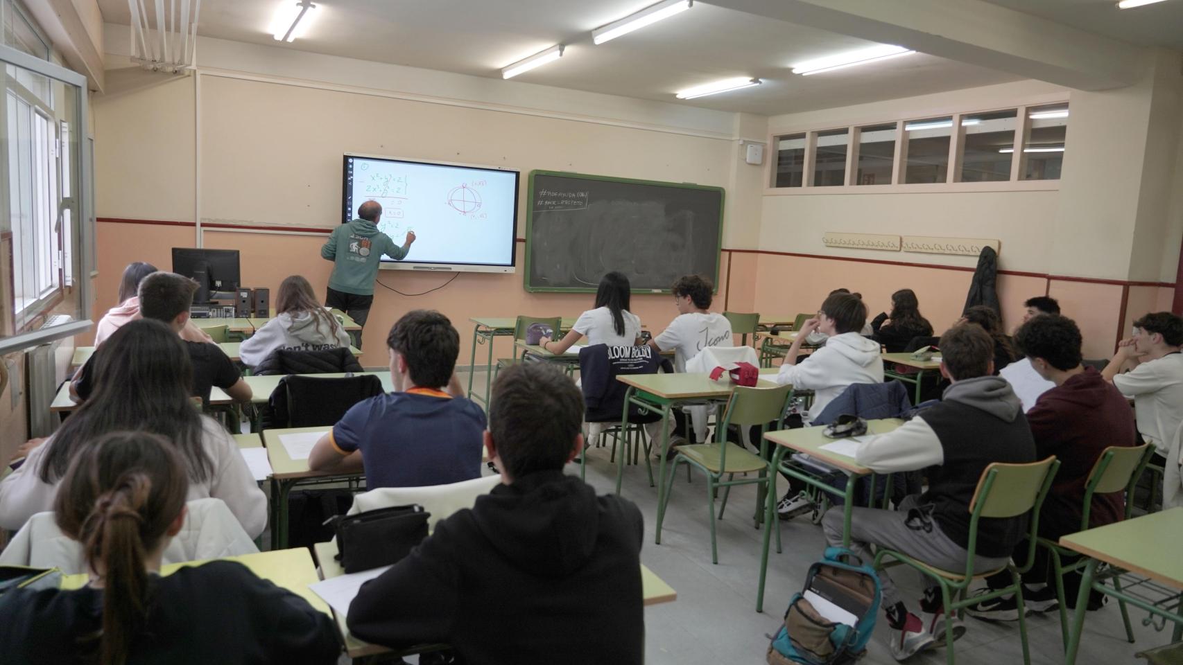 Estudiantes de Bachillerato de un centro educativo de Castilla y León.