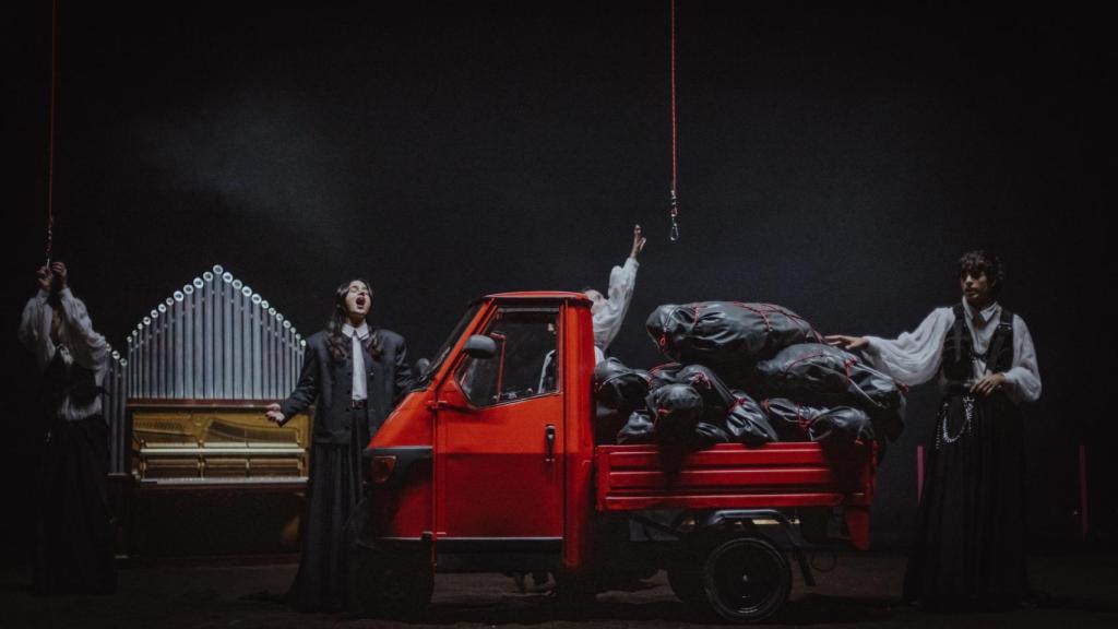 Un momento de 'La muerte y la primavera' de La Veronal. Foto: Silvia Poch