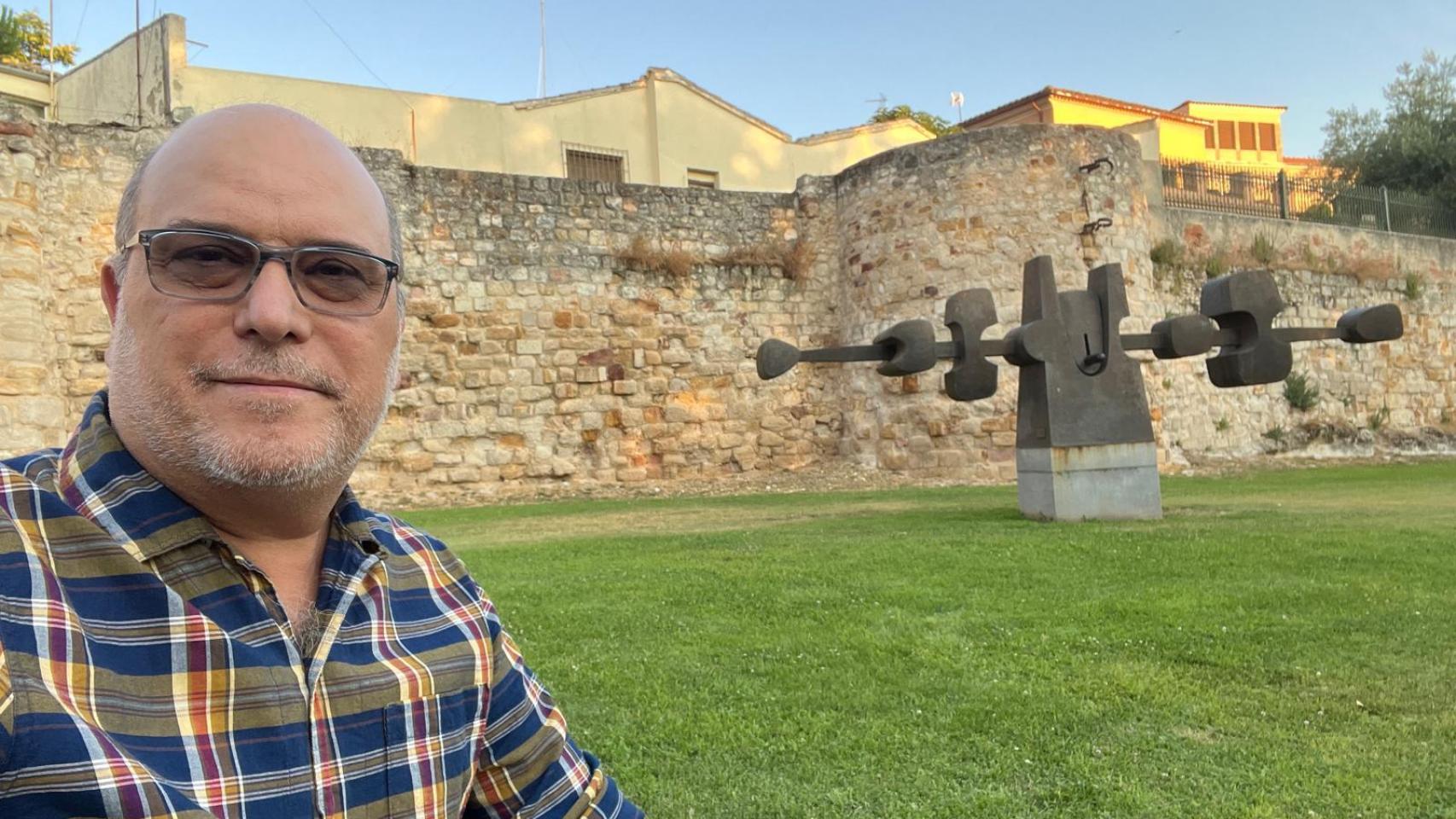 Jesús Jambrina, en la muralla de Zamora