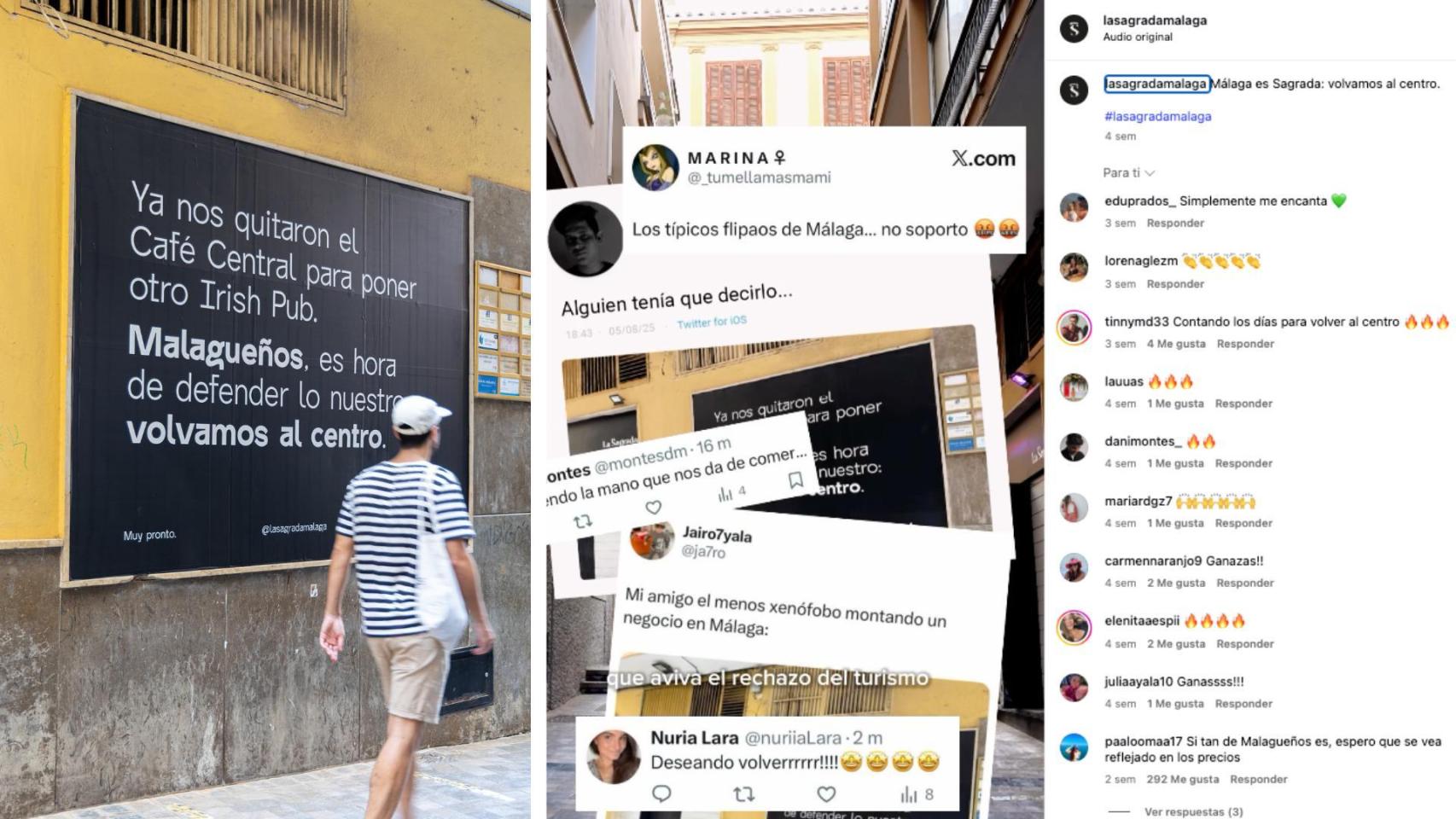 Un montaje con imágenes de La Sagrada.