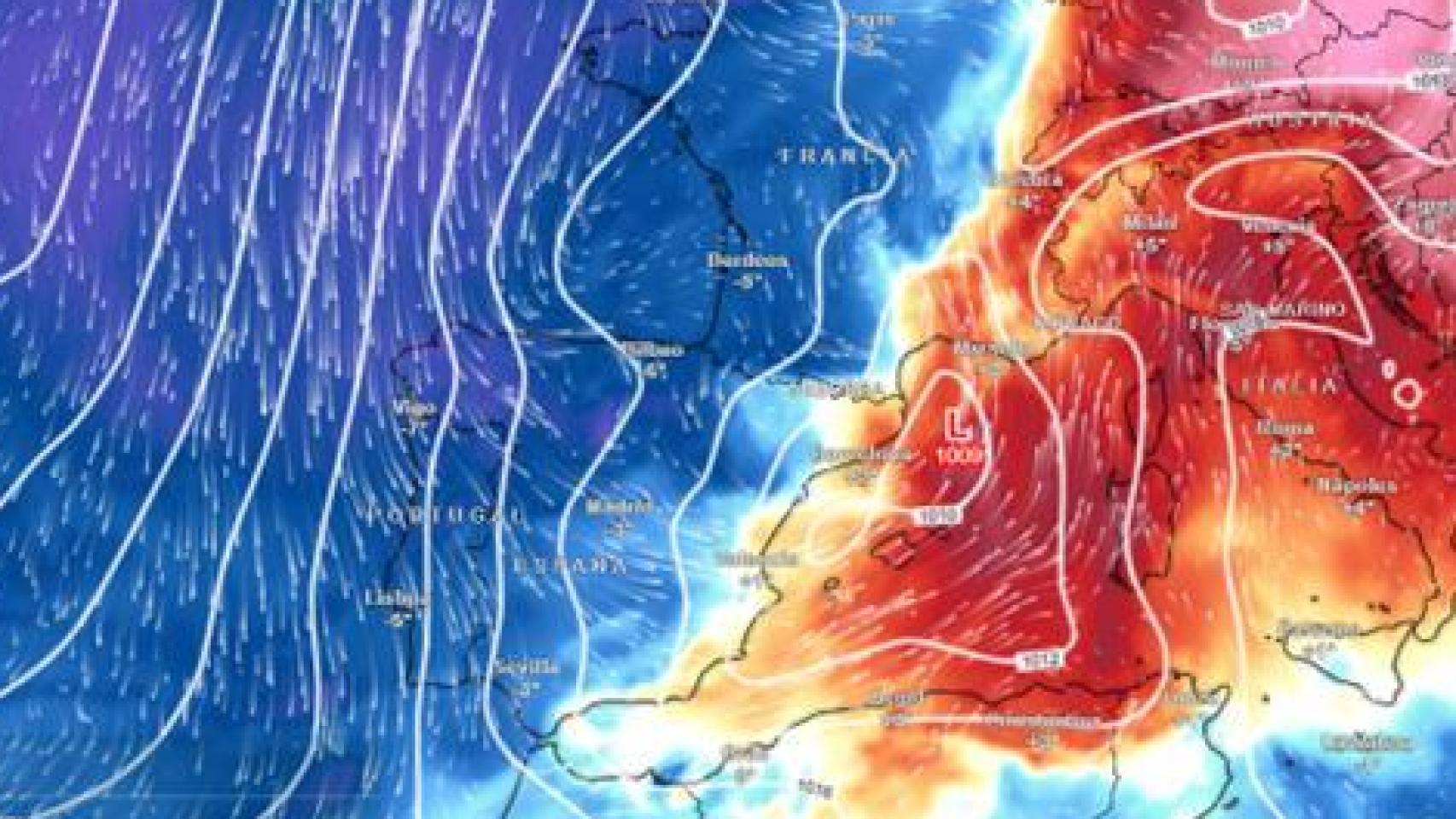 Llega un chorro polar a España: la Aemet alerta de tormentas con hasta 100l/m2 y un bajón de temperaturas en estas zonas