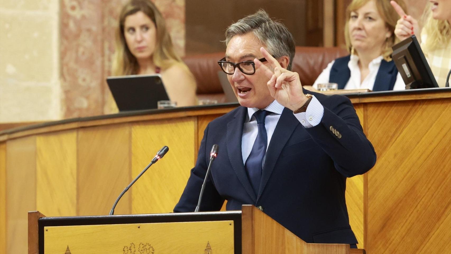 Manuel Gavira, en el Parlamento de Andalucía.