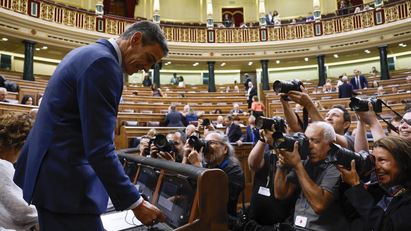 El presidente del Gobierno, Pedro Sánchez, el pasado 17 de septiembre en la Sesión de Control en el Congreso de los Diputados.