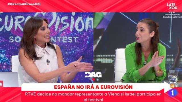 Marta Flich y Andrea Levy en 'Directo al grano'.