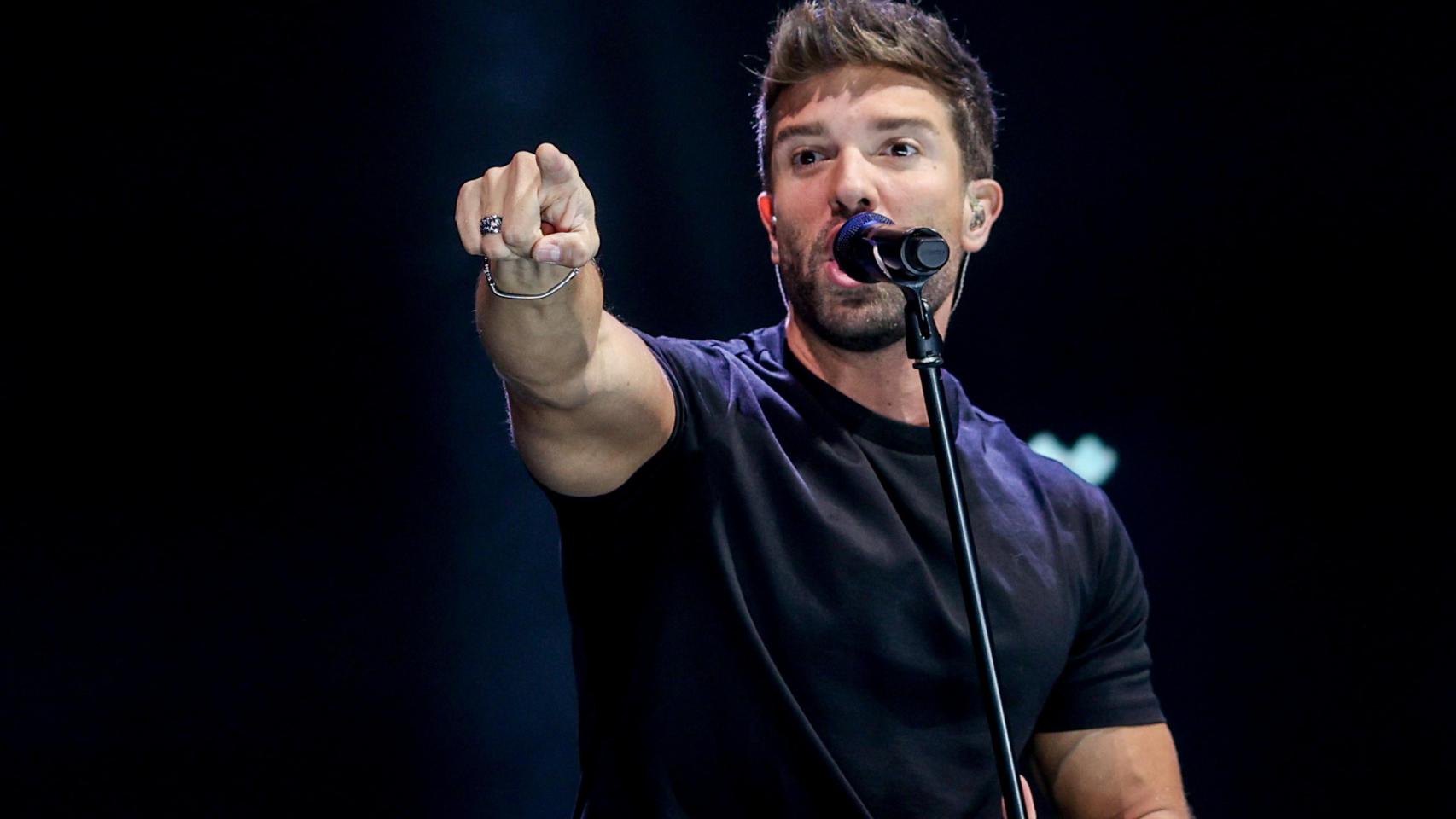 El cantante Pablo Alborán, en uno de sus conciertos.