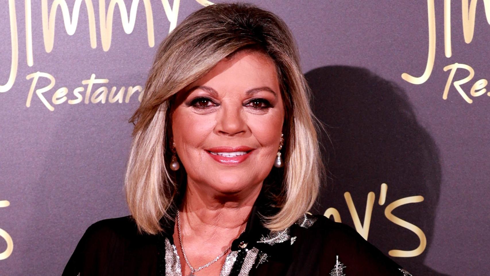 Terelu Campos este pasado miércoles, día 17, en el photocall de su 60º cumpleaños.