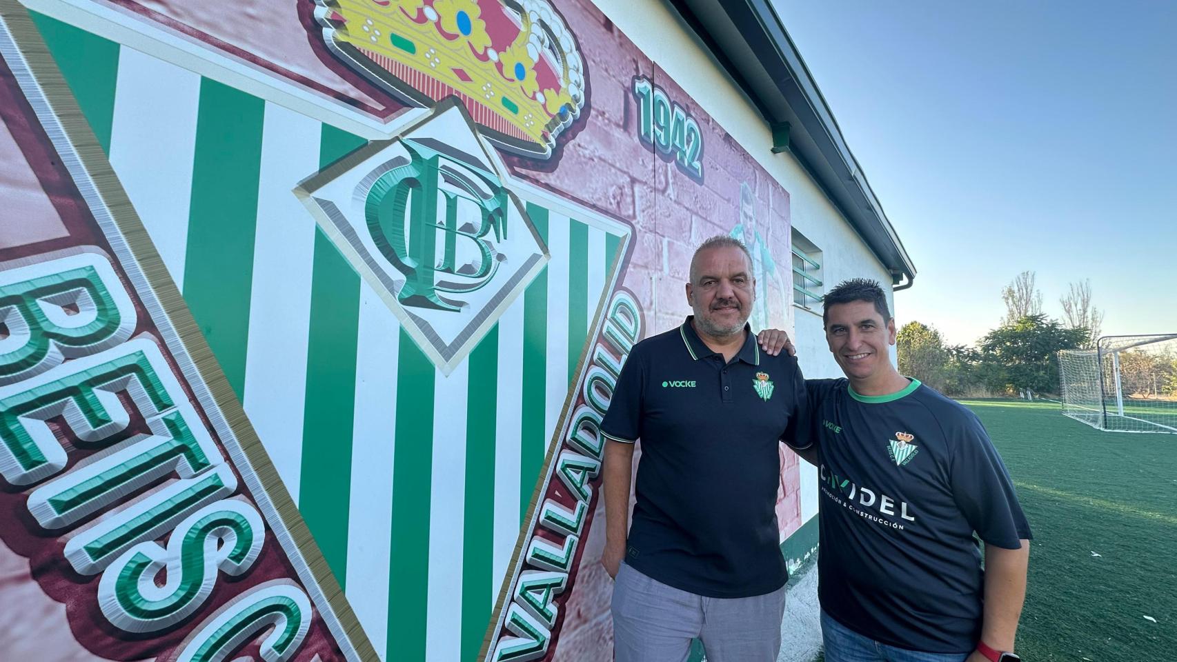 José Miguel Beltrán 'Chemi' y Fernando Gómez 'Chupi', en la entrevista con este periódico antes de la eliminatoria de la fase previa de la Copa del Rey ante el Getxo.