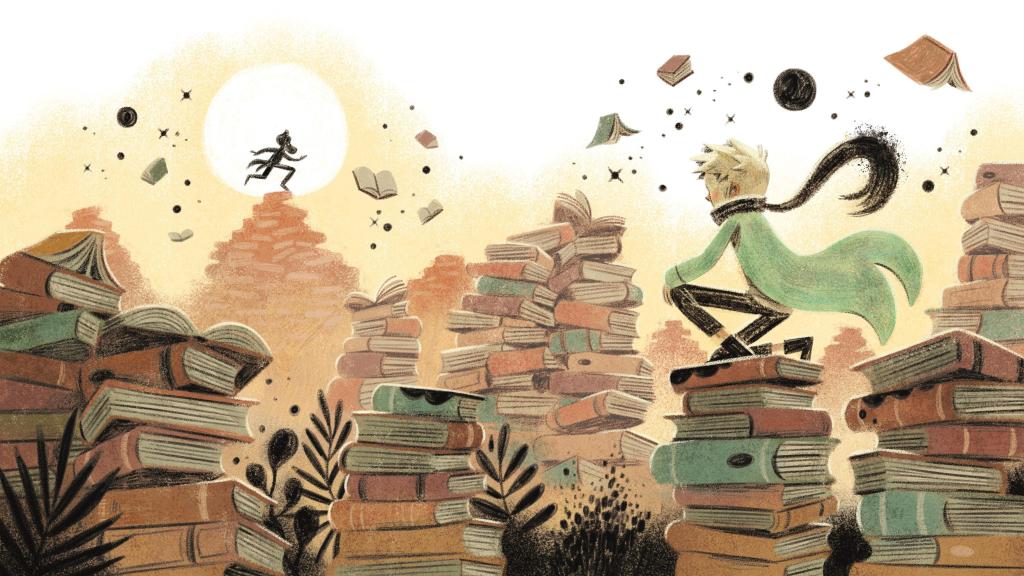 Una de las ilustraciones presente en 'El nuevo viaje de El Principito'. Foto: David Sierra