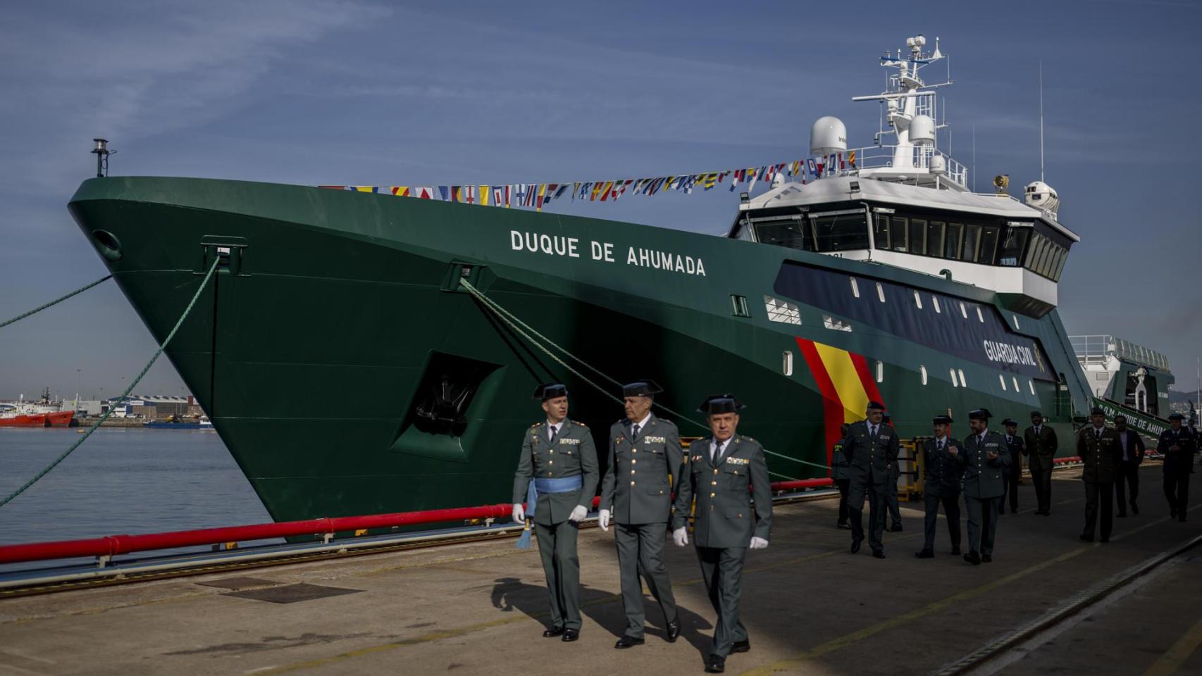 El buque oceánico Duque de Ahumada de la Guardia Civil