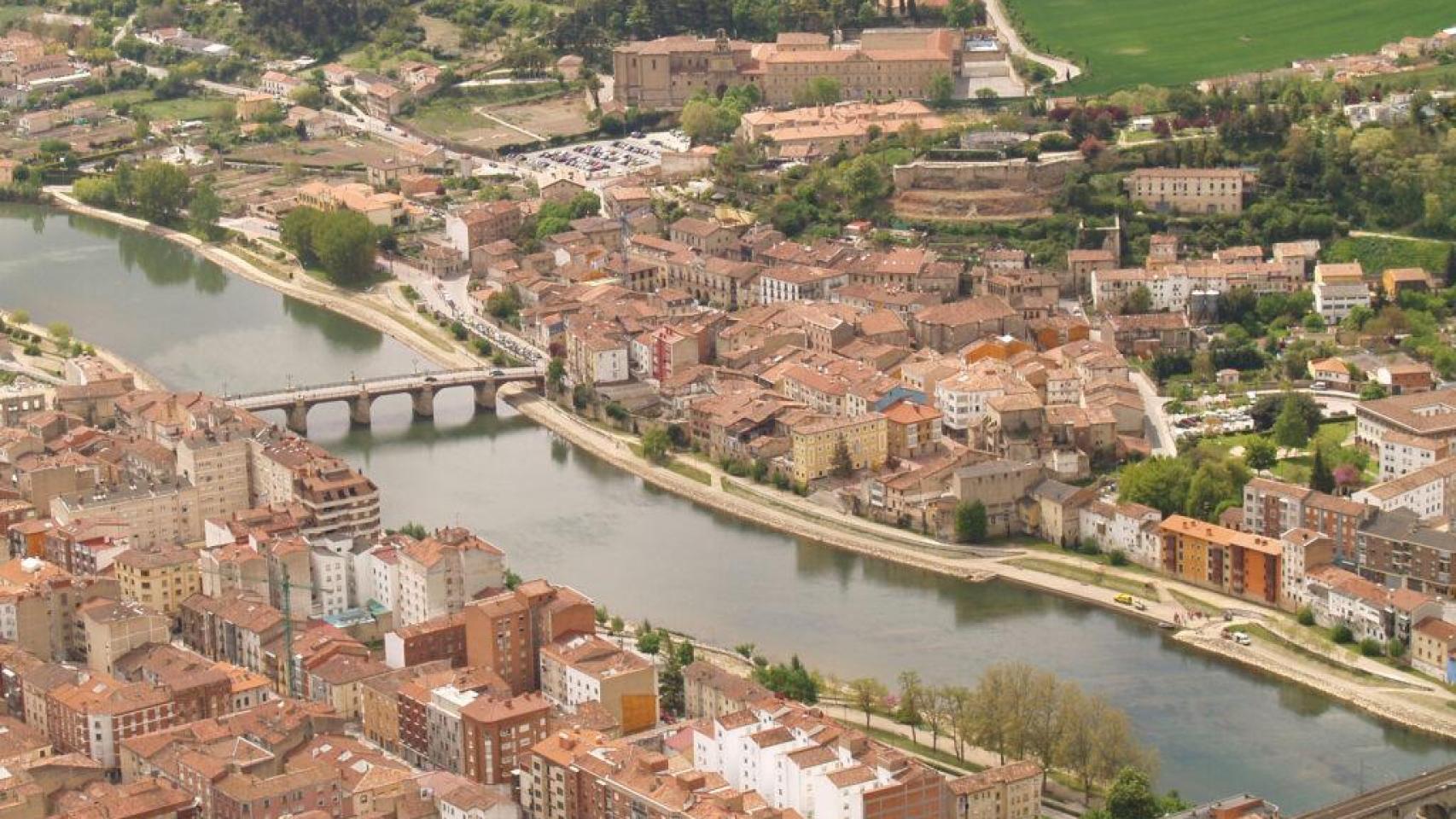 Vista del centro histórico de Miranda de Ebro (Burgos).