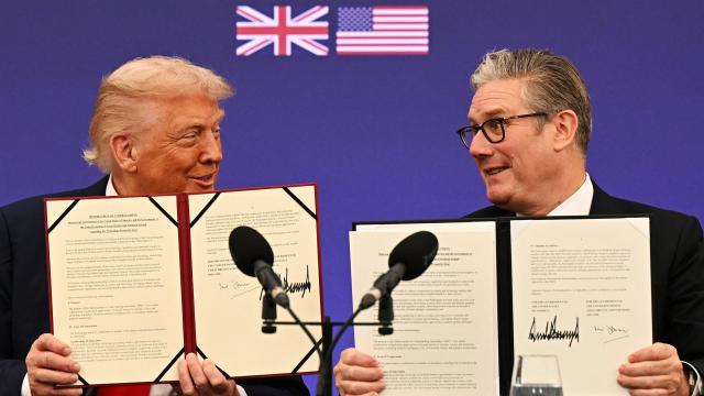 Keir Starmer y Donald Trump