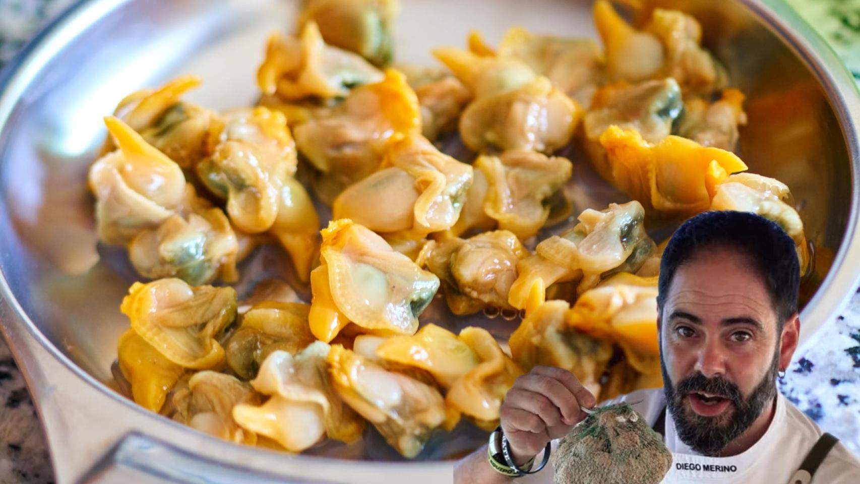 El chef Diego Merino en un montaje de El Español