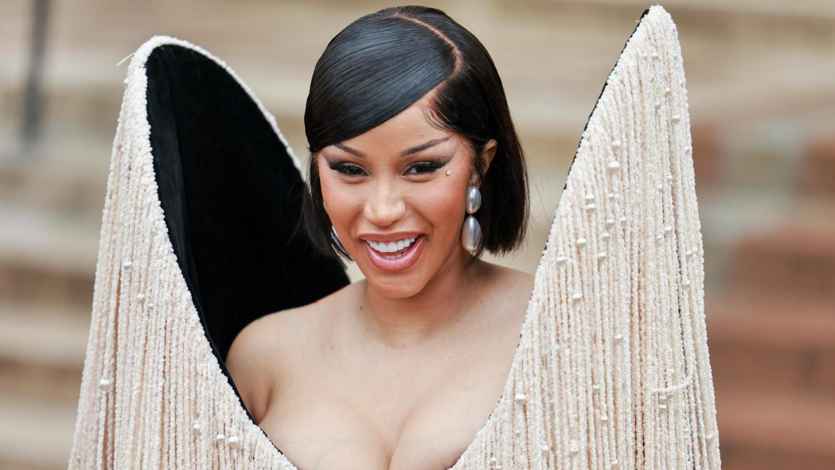 Cardi B, en la Haute Couture Fashion Week de París.