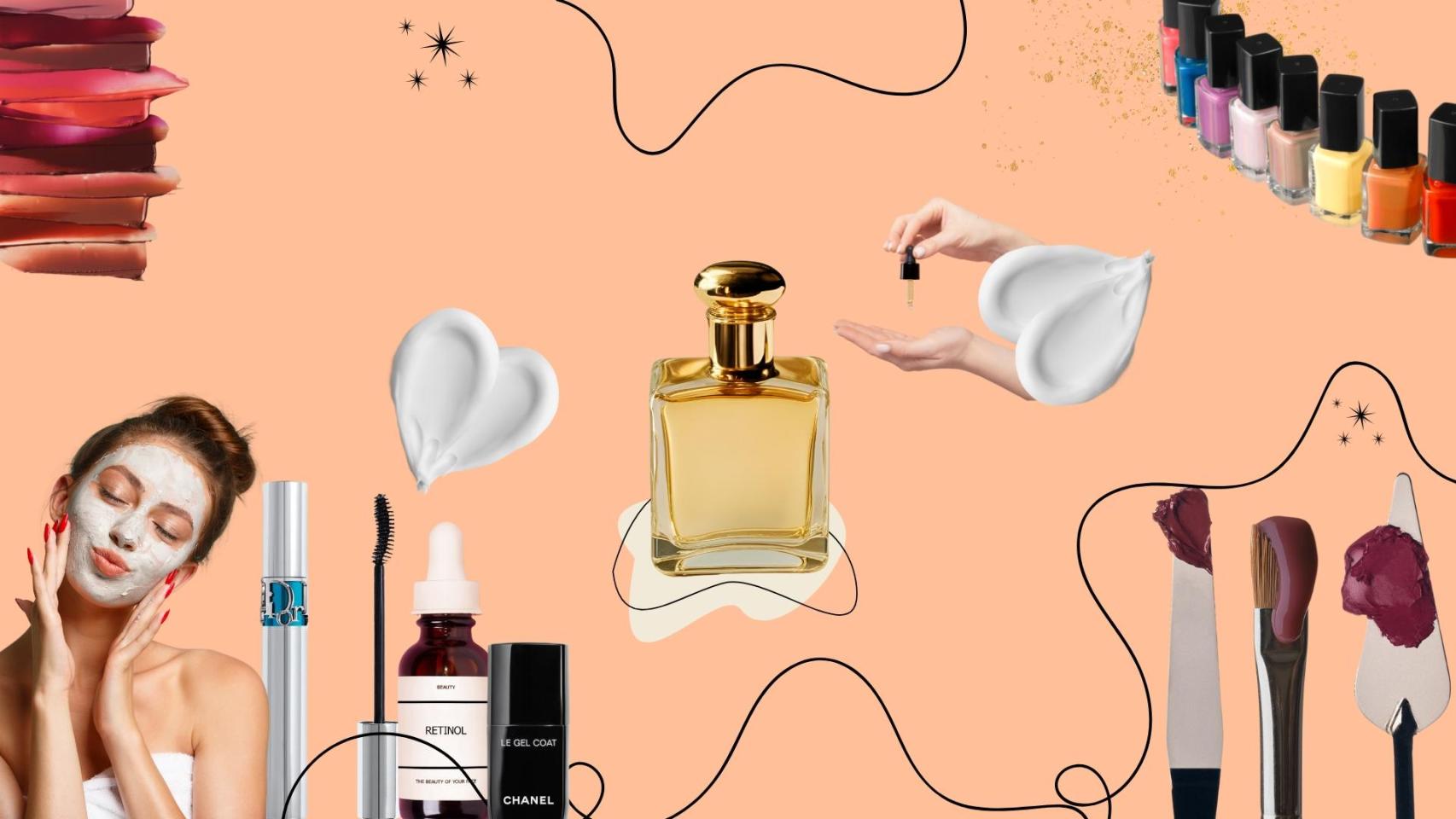 Montaje con algunas referencias del último tomo del glosario de belleza.