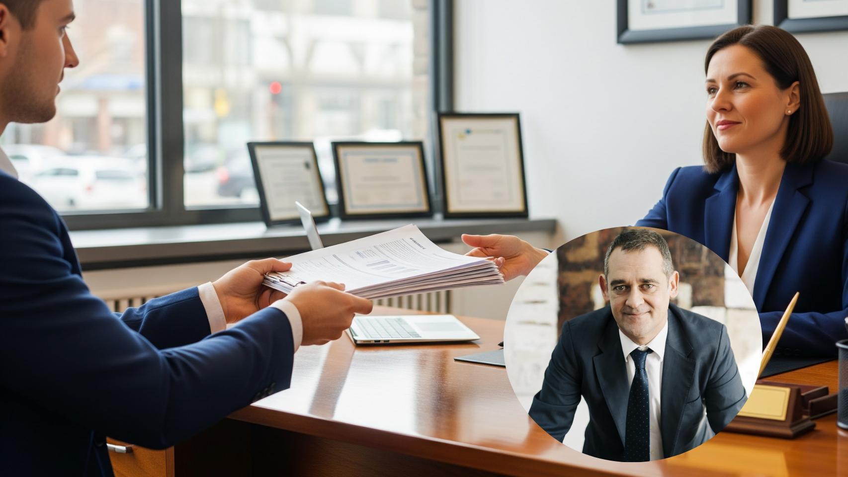 Montaje de Abel Marín con dos personas en un banco en una imagen creada con IA.